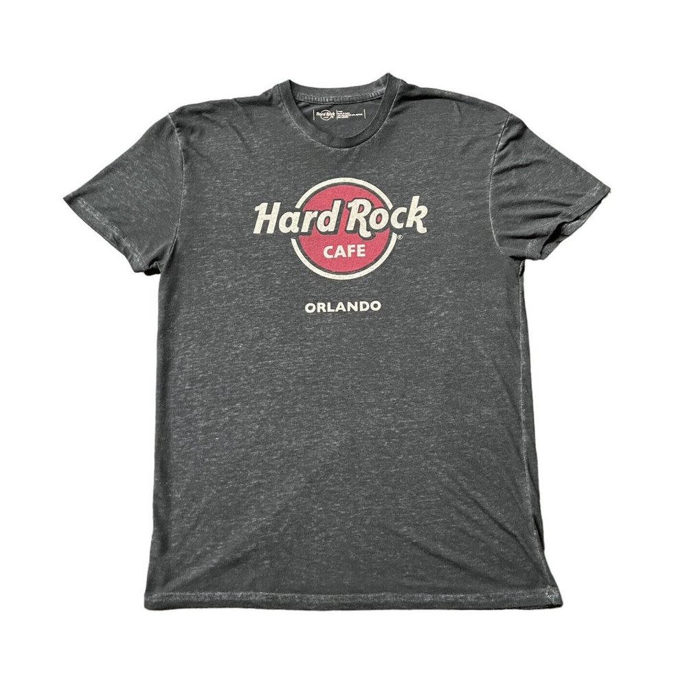 Hard Rock Cafe Orlando Florida T Shirt - Adult Size Large Black / Gray